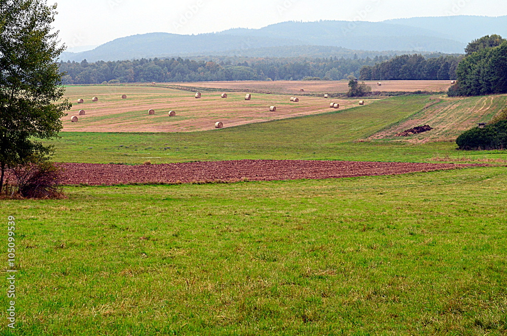Countryside in the uplands of Germany