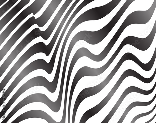 optical art opart striped wavy background abstract waves black and white