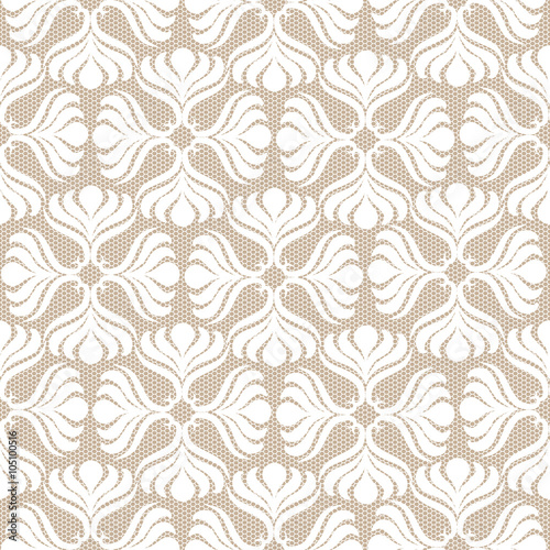White lace seamless pattern