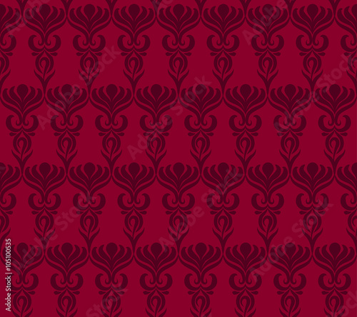 Seamless wallpaper pattern in red colors