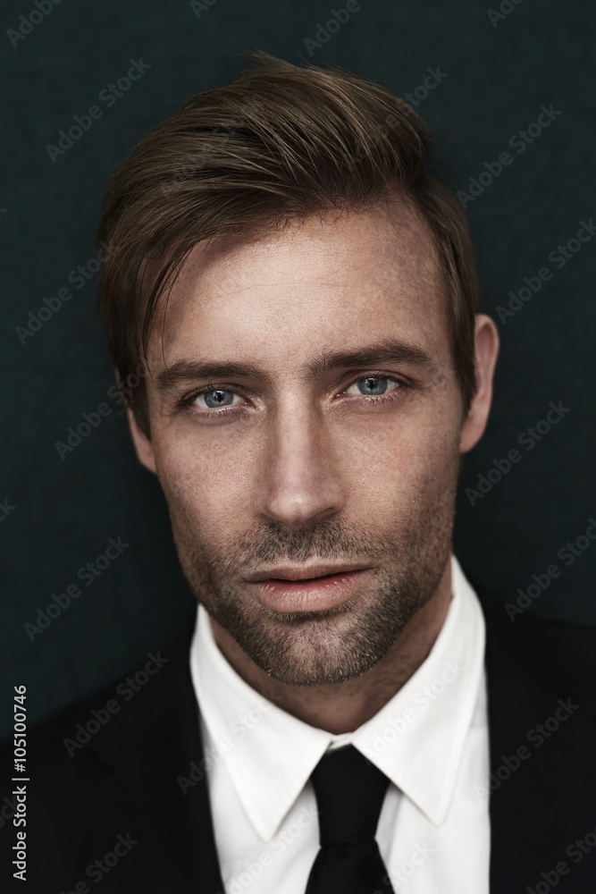 Handsome man in shirt and tie, portrait Handsome man in shirt and tie, portrait