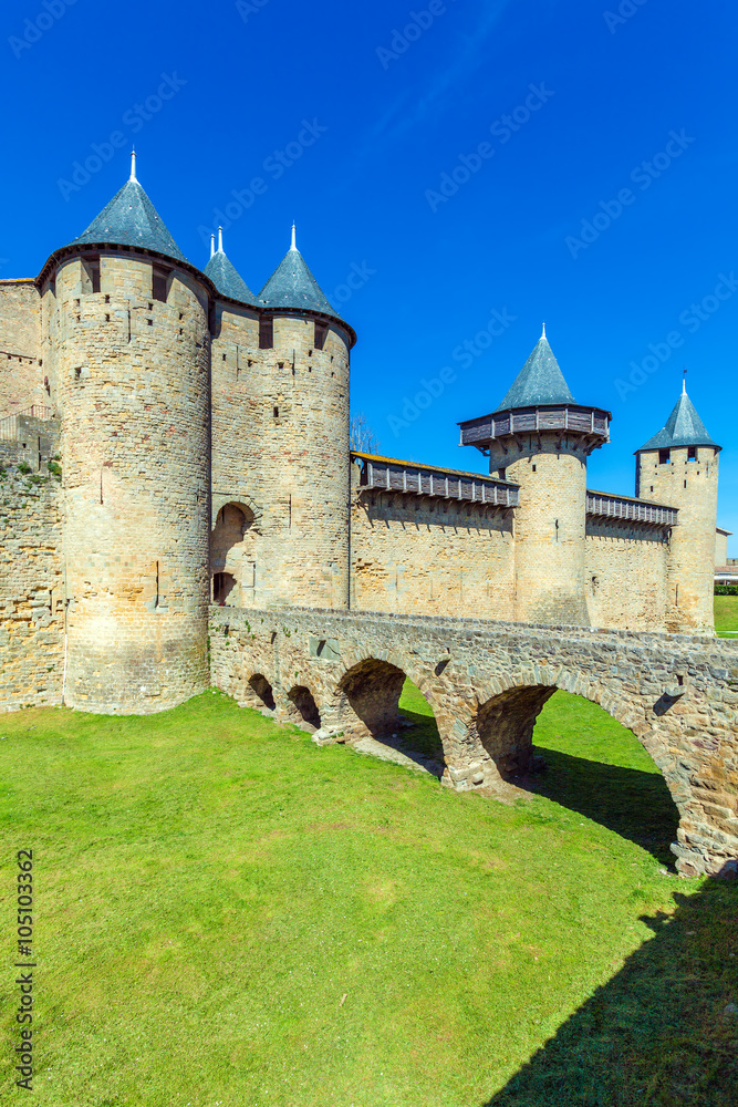 Towers of Medieval Castle, Carcassonne