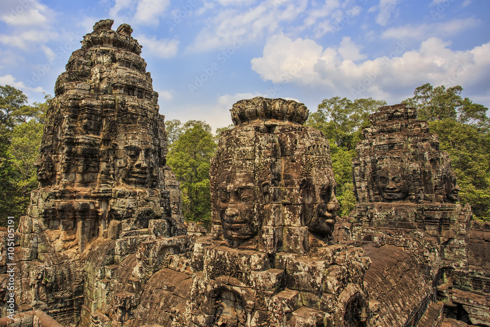 Bayon Temple near Seam Reap, Cambodia