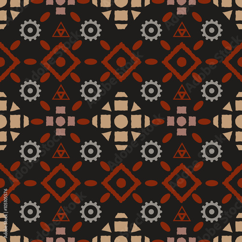 Boho tribal seamless pattern