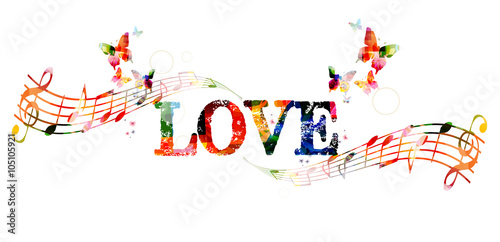 Colorful love background