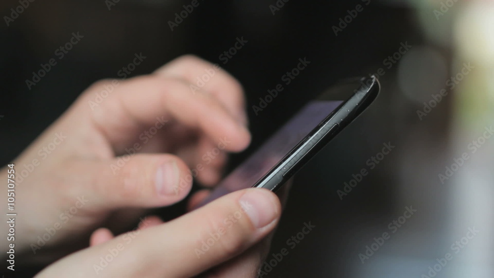 4G Smart Phone touching and swyping