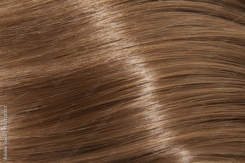 Naklejka premium Long brown straight hair