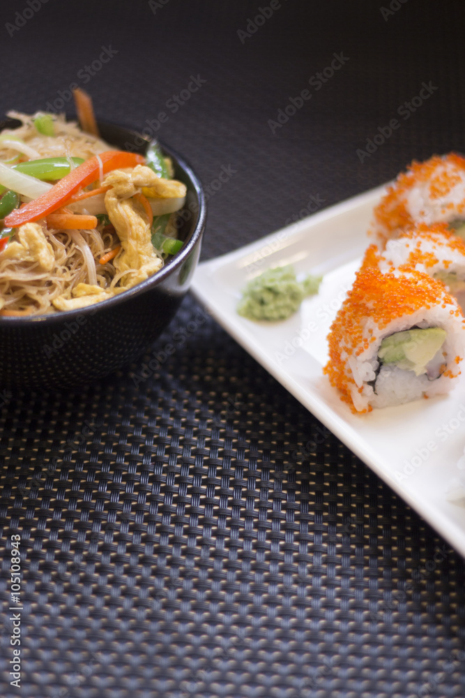 Japanese restaurant salmon sushi Japanese restaurant salmon sushi