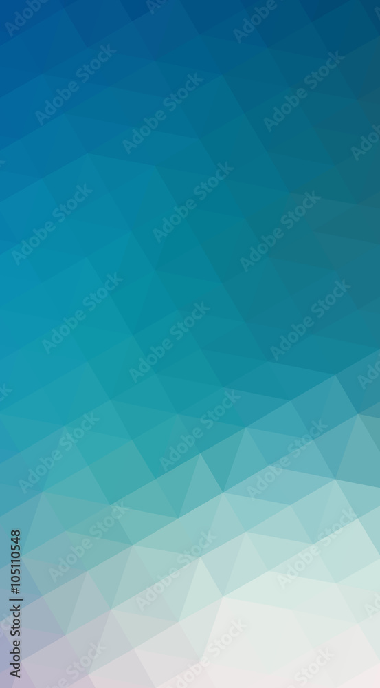 Obraz premium Blue polygonal design illustration, which consist of triangles a