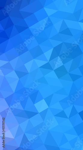 Blue polygonal design illustration, which consist of triangles a