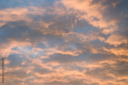 Wallpaper Mural Dramatic cloud on evening sky. Sunset over horizon. Torontodigital.ca