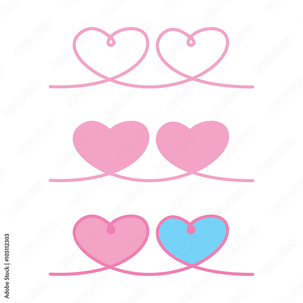 love heart ribbon rope decor inspiration idea valentine's day