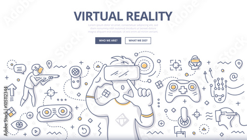 Virtual Reality Doodle Concept