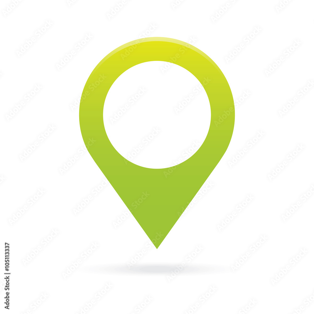 green map pointer icon marker GPS location flag symbol green map pointer icon marker GPS location flag symbol