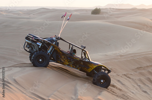 Dune buggy in the sands-