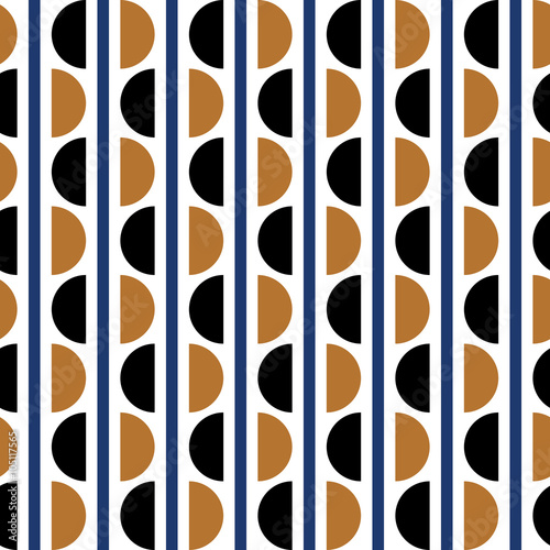 Geometric vector pattern in retro style