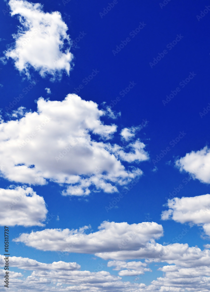 Blue sky with white clouds Blue sky with white clouds
