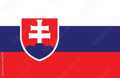Wallpaper Mural Slovakian flag.