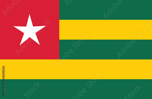Togo flag. photo