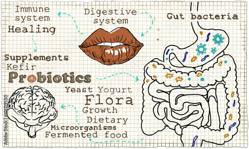 Illustration about Probiotics