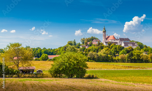 Andechs Abbey in summer, district of Starnberg, Upper Bavaria, Germany photo