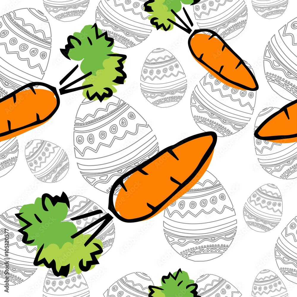 Eastern Carrot Seamless Pattern Eastern Carrot Seamless Pattern