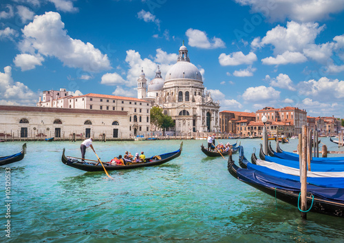 Gondolas on Canal Grande with Basilica di Santa Maria della Salute, Venice, Italy © JFL Photography