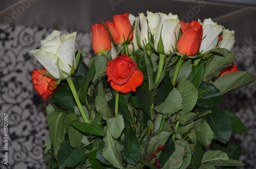 rose buds, bunch of flowers, romance