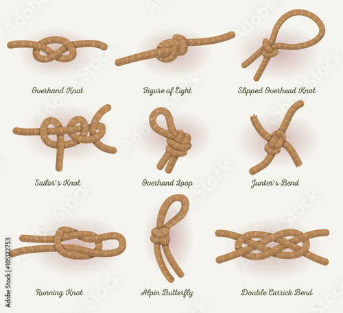 Rope Knots Set