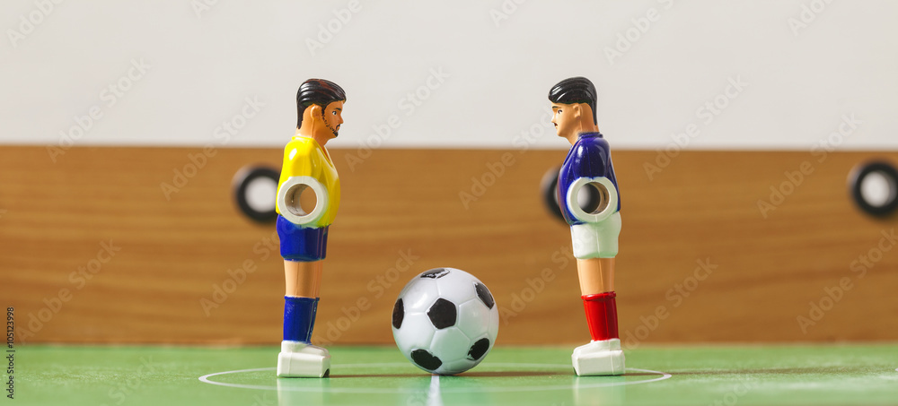 Fototapeta premium football players foosball