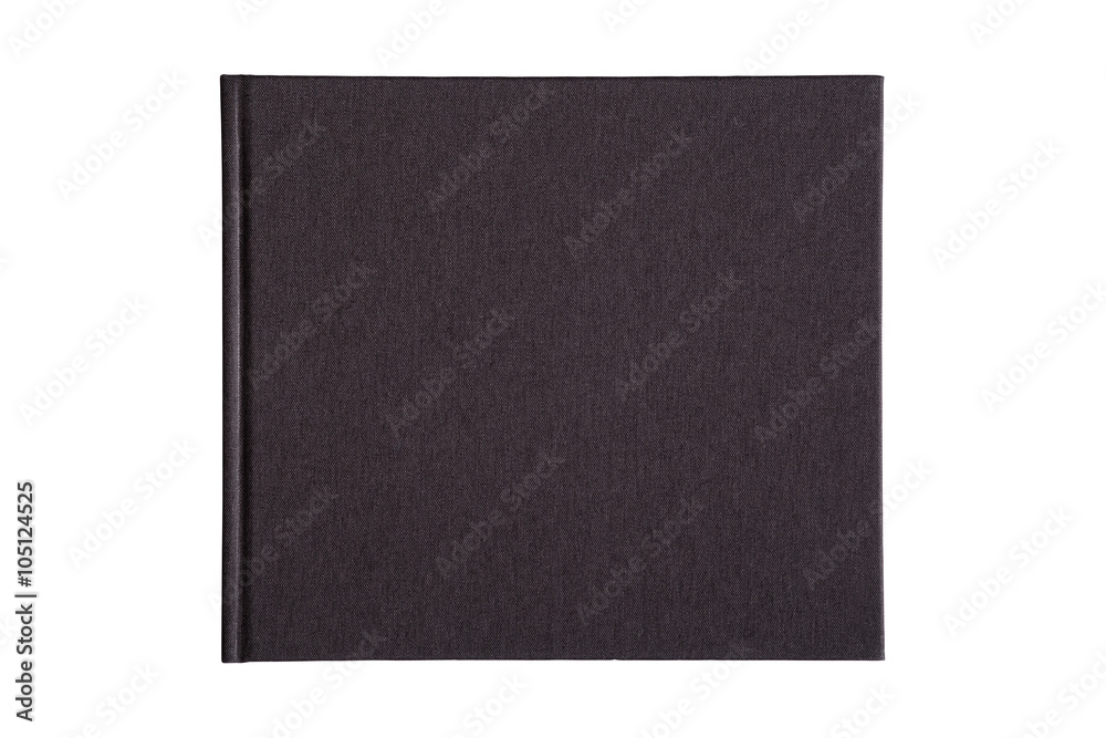 Black book cover isolated on white background Black book cover isolated on white background