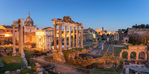 Acrylglasbilder Rom Forum Romanum antike Ruinen Rom  © tichr