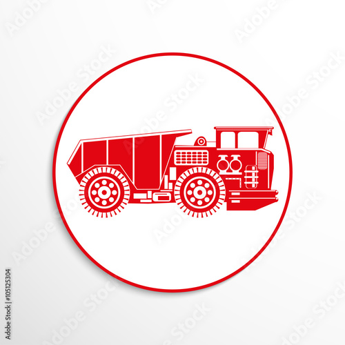 Truck. Vector icon.