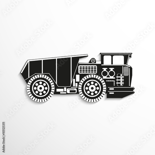 Truck. Vector icon.