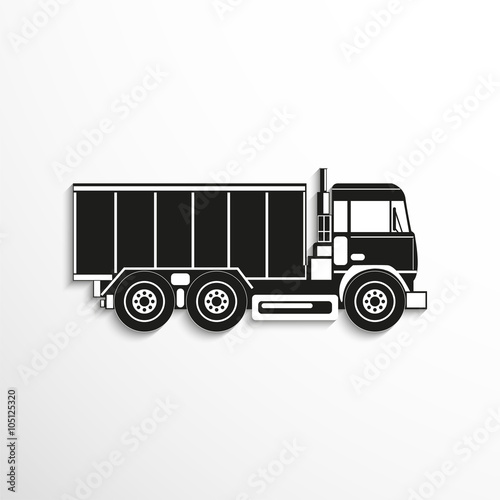 Truck. Vector icon.