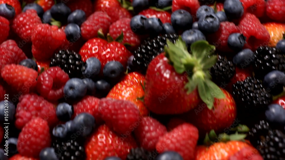 Pile of fresh berries Pile of fresh berries