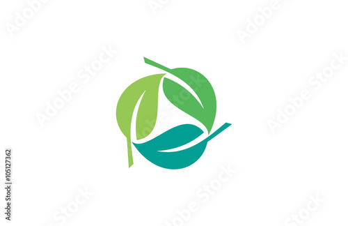 circle leaf logo