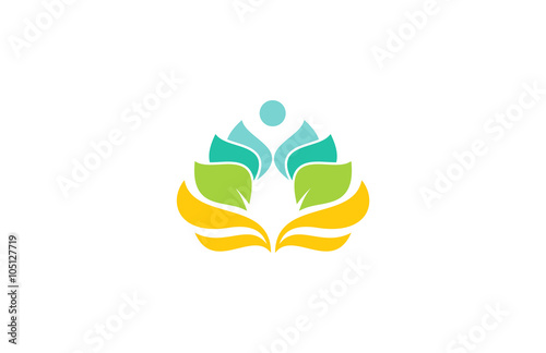 lotus flower spa yoga logo