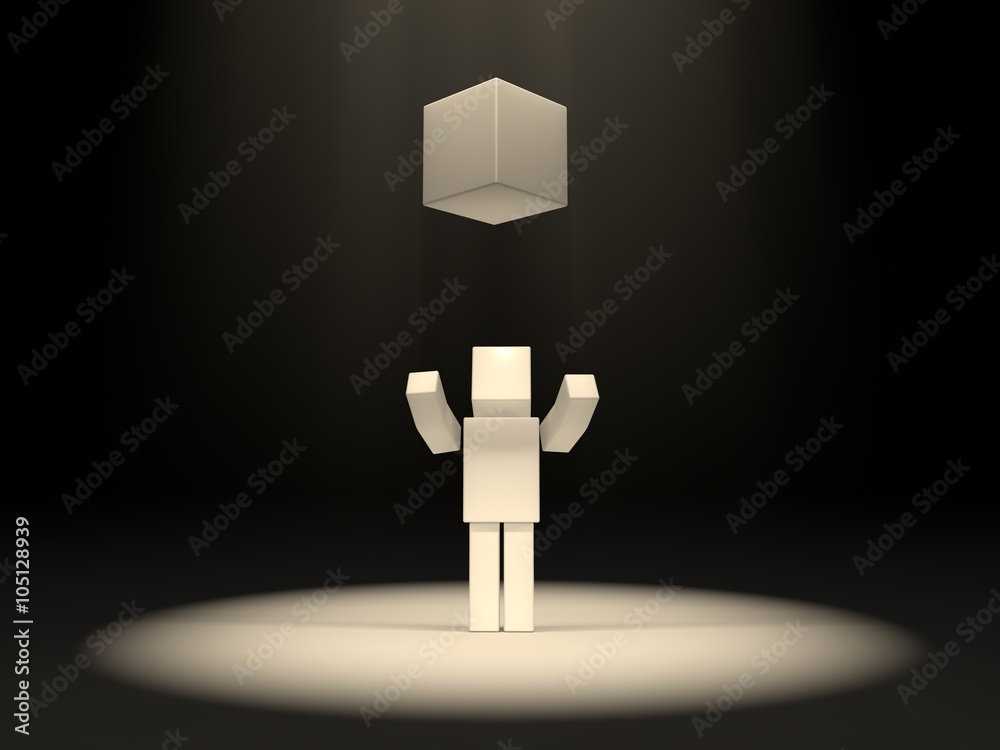 Naklejka premium sacred cube