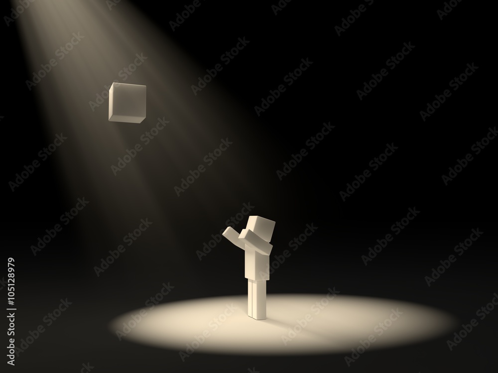 Naklejka premium sacred cube