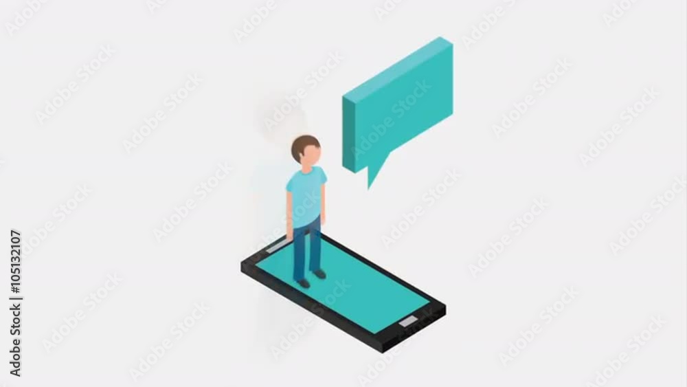 cellphone icon design, Video Animation cellphone icon design, Video Animation