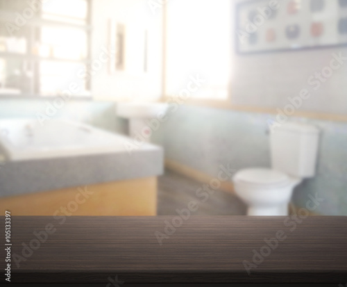Table Top And Blur Interior of Background © nuttapol