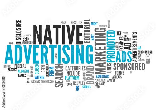 Word Cloud Native Advertising