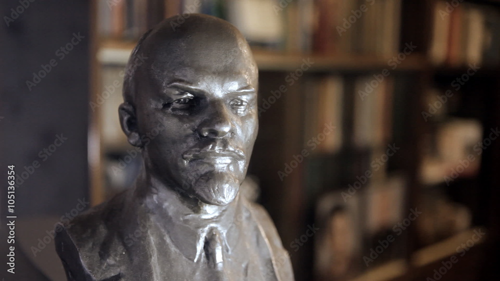 a bust of Lenin