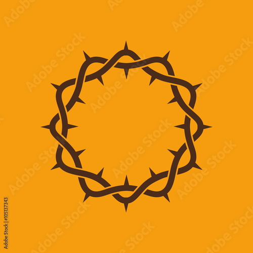 Christian symbols. The crown of thorns of Jesus Christ