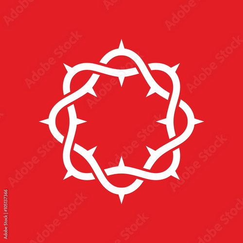 Christian symbols. The crown of thorns of Jesus Christ