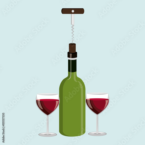 wine icon design 