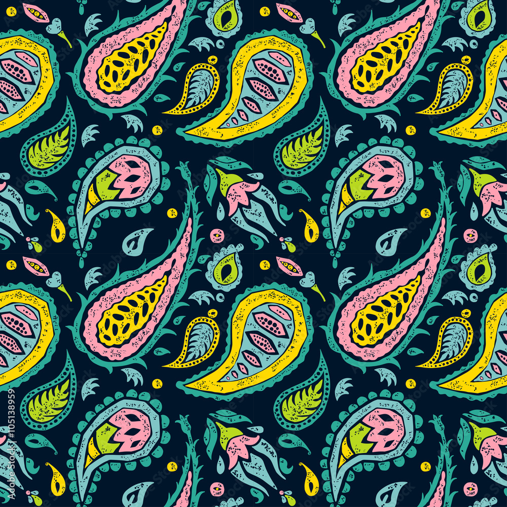 Seamless pattern like a Paisley design Seamless pattern like a Paisley design