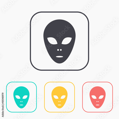 alien icon color set