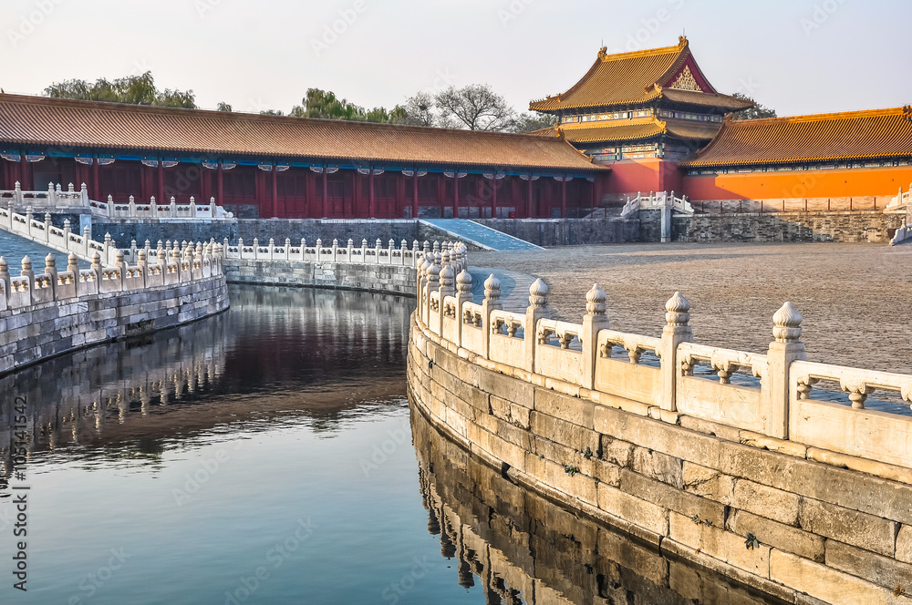 Water channel in the Imperial Palace in Beijing